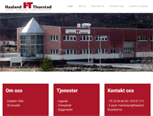 Tablet Screenshot of haaland-thuestad.no